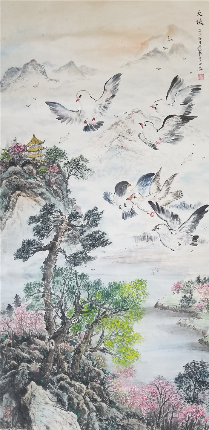 吴军《天使》国画.jpg